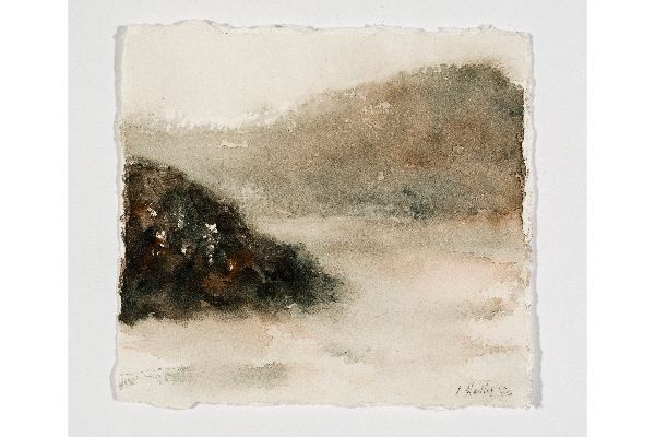 Making Space XXXIV, watercolour on Grumbacher, 6x6 in.